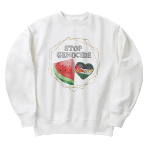 STOP GENOCIDE Heavyweight Crew Neck Sweatshirt