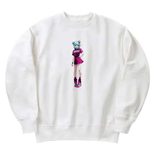 応援するエルフちゃん Heavyweight Crew Neck Sweatshirt