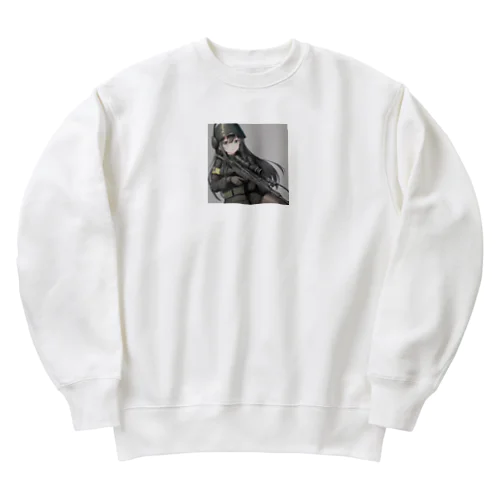 戦う乙女シリーズ 黒瀬 かなた Heavyweight Crew Neck Sweatshirt