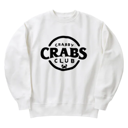 CRABBY CRABS CLUB シンプルロゴ Heavyweight Crew Neck Sweatshirt