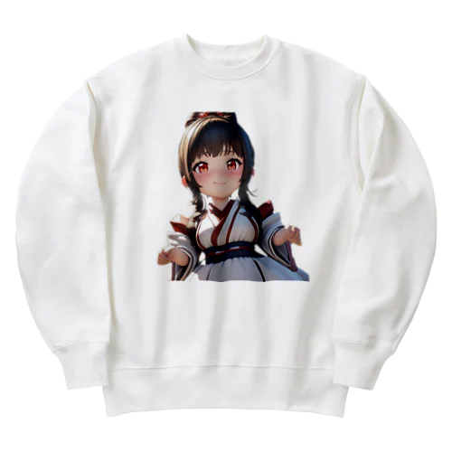 Arca 幼い頃のサムライ娘 Heavyweight Crew Neck Sweatshirt