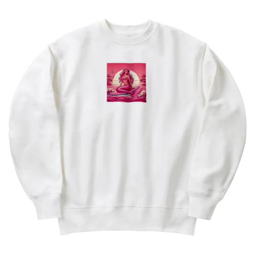 ピンク　セクシー　マーメイド Heavyweight Crew Neck Sweatshirt