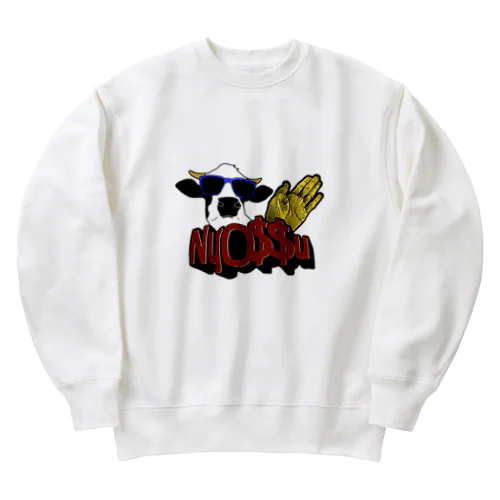 NɥO$$u 🐮🤚シリーズ Heavyweight Crew Neck Sweatshirt