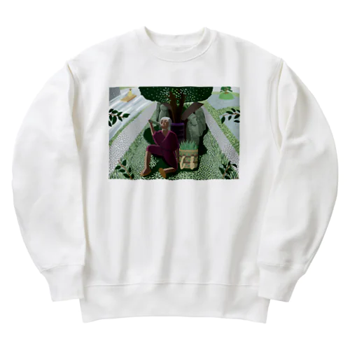 百姓と地蔵 Heavyweight Crew Neck Sweatshirt