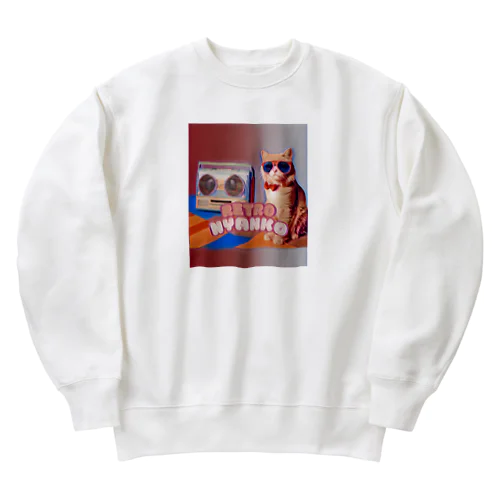 レトロニャンコ Heavyweight Crew Neck Sweatshirt