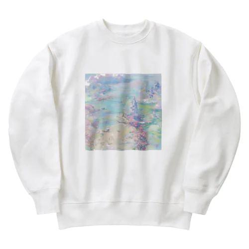 イーハトーブの幻風景 Heavyweight Crew Neck Sweatshirt