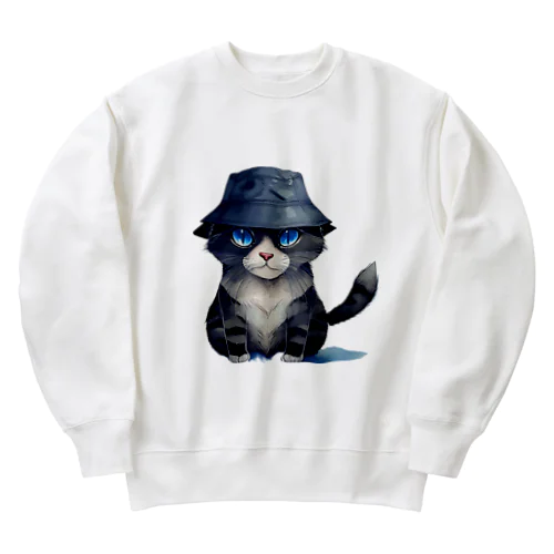 バケハ猫 Heavyweight Crew Neck Sweatshirt