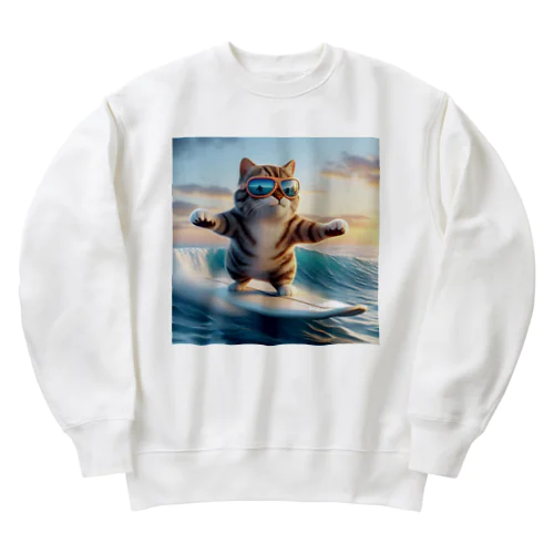 波乗りCAT Heavyweight Crew Neck Sweatshirt