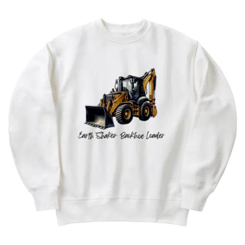 建設の達人 働く車 01 Heavyweight Crew Neck Sweatshirt