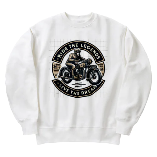 Ride the legends  Heavyweight Crew Neck Sweatshirt