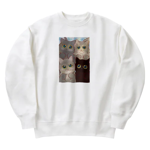 はつねちゃん＆カノンちゃん＆リクちゃん＆ユノちゃんグッズ Heavyweight Crew Neck Sweatshirt