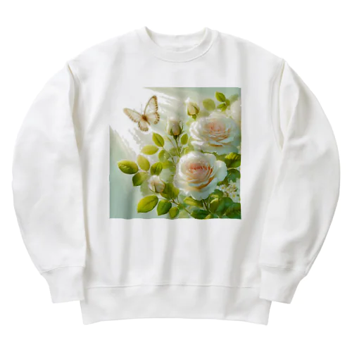 「白薔薇」グッズ Heavyweight Crew Neck Sweatshirt