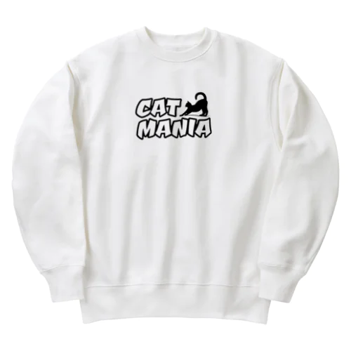 【キャットマニア】シンプルデザイン Heavyweight Crew Neck Sweatshirt