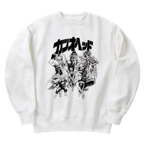 カツオヘッドメンバーイラストグッズ Heavyweight Crew Neck Sweatshirt