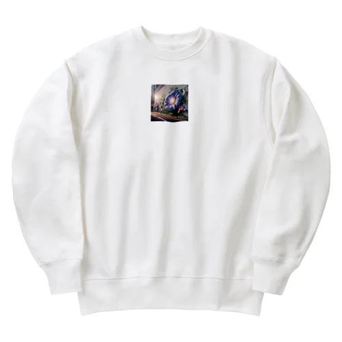 アサガオ③ Heavyweight Crew Neck Sweatshirt