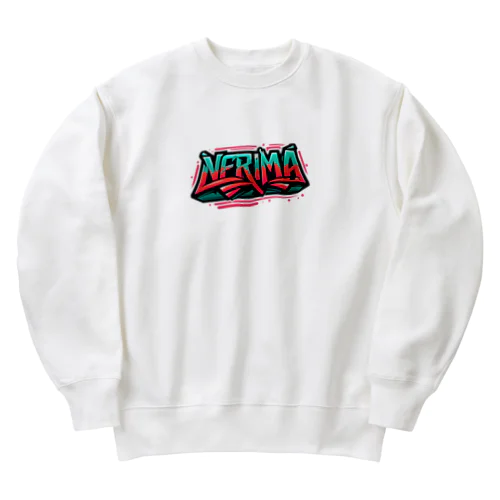 HipHopのグラフィティのロゴ「NERIMA(練馬)」 Heavyweight Crew Neck Sweatshirt