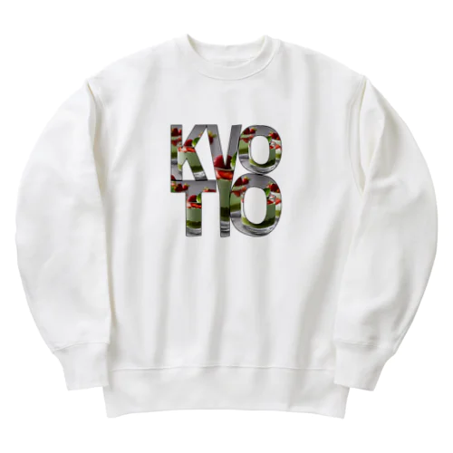 KYOTO ロゴ 抹茶スイーツ柄切り抜き Heavyweight Crew Neck Sweatshirt