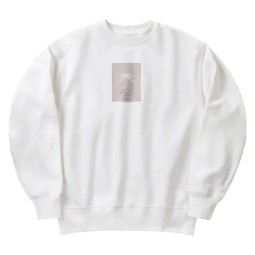 🩰 Balletcore ribbon . Heavyweight Crew Neck Sweatshirt