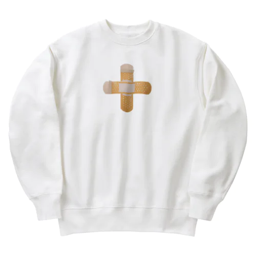 絆創膏 実写 (クロス) Heavyweight Crew Neck Sweatshirt