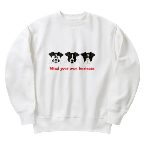 mind your own business (29) Heavyweight Crew Neck Sweatshirt