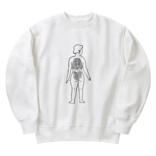 じんたいもけい Heavyweight Crew Neck Sweatshirt