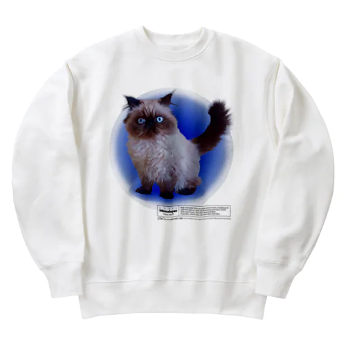 ヒマラヤン　猫　ばむせはシールポイント　GEEKver Heavyweight Crew Neck Sweatshirt