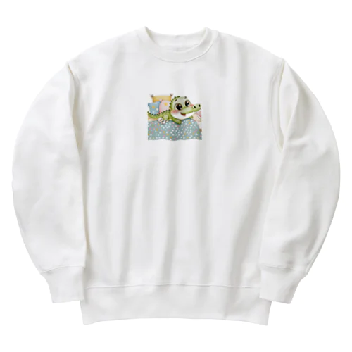 ワニ赤ちゃん Heavyweight Crew Neck Sweatshirt