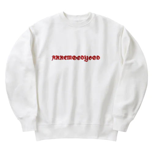 AKKEMOODYGOD (Name Logo) Heavyweight Crew Neck Sweatshirt