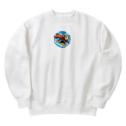 空飛ぶワンパワー Heavyweight Crew Neck Sweatshirt