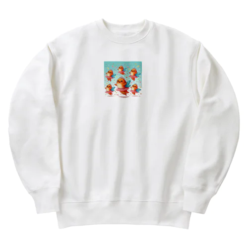 空飛ぶイクラちゃん Heavyweight Crew Neck Sweatshirt