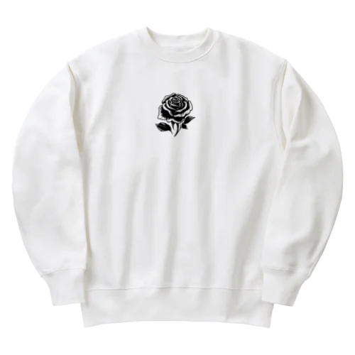 黒い花3 Heavyweight Crew Neck Sweatshirt