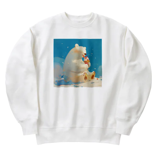 シロクマくんのおやつ Heavyweight Crew Neck Sweatshirt