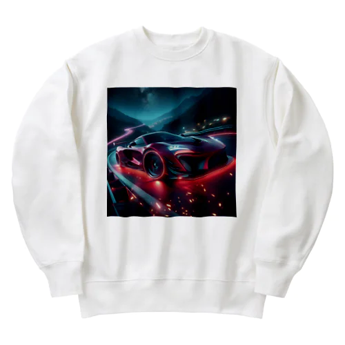 カッコイイ車のグッズです Heavyweight Crew Neck Sweatshirt