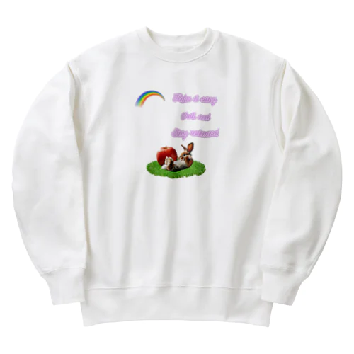 「心のリセット」 Heavyweight Crew Neck Sweatshirt