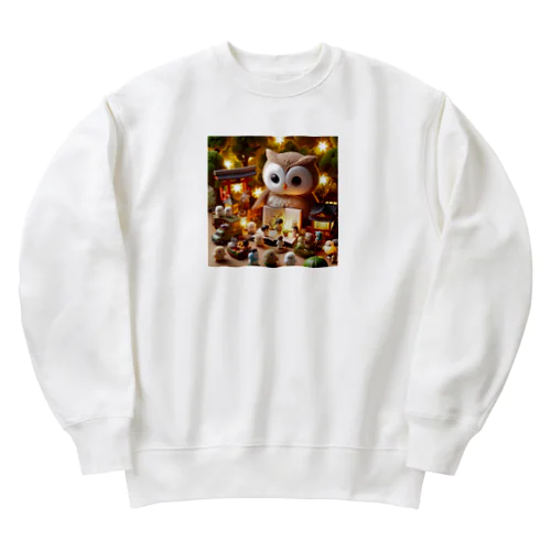 おうるくん Heavyweight Crew Neck Sweatshirt