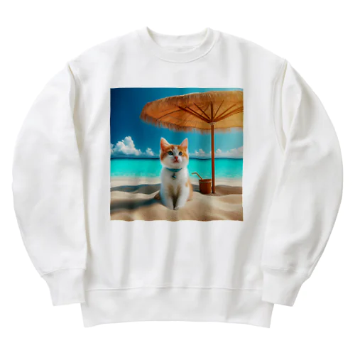 南国の海で一時のバカンスを楽しむ Heavyweight Crew Neck Sweatshirt