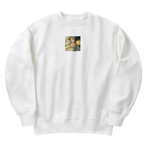 癒し系魔法少女 Heavyweight Crew Neck Sweatshirt