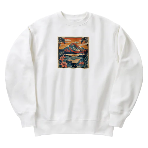 ハワイ（和テイスト） Heavyweight Crew Neck Sweatshirt