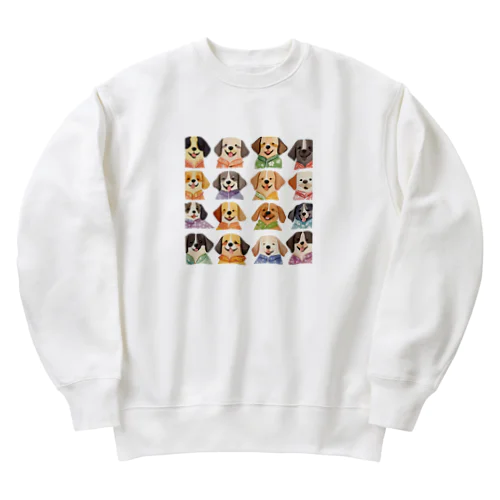 アロハシャツ犬 Heavyweight Crew Neck Sweatshirt