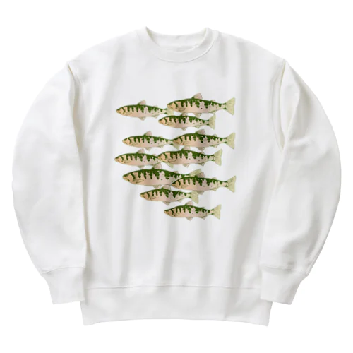 ヤマメの魚群 Heavyweight Crew Neck Sweatshirt