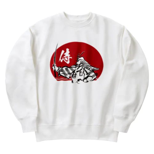 墨絵の鎧武者 Heavyweight Crew Neck Sweatshirt