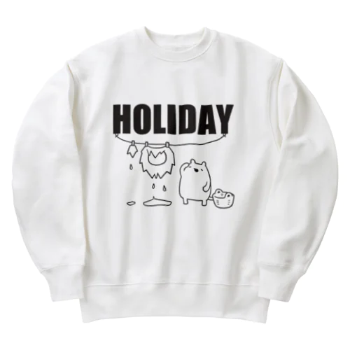 【HOLIDAY】ライオンさんの休日 Heavyweight Crew Neck Sweatshirt