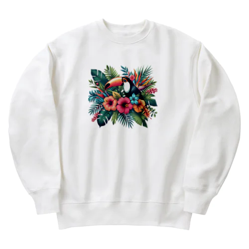 夏Tシャツ🌺花柄🌺ボタニカルアイテム Heavyweight Crew Neck Sweatshirt