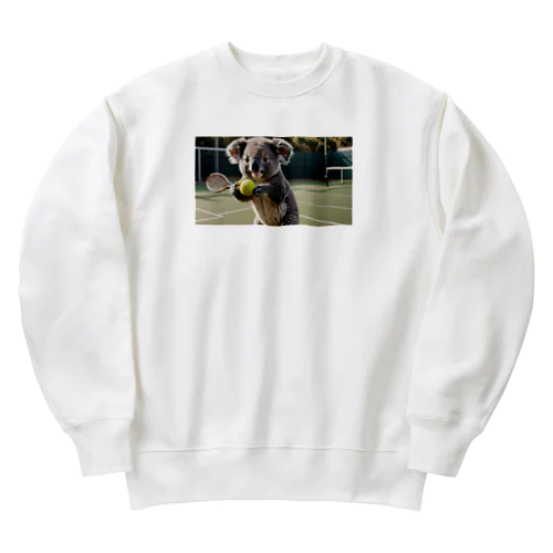 コアラとテニス Heavyweight Crew Neck Sweatshirt