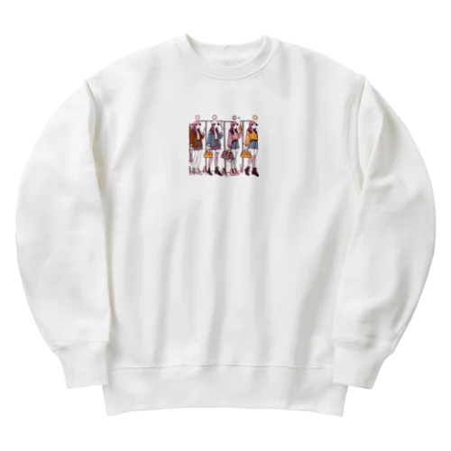 オシャレ女子 Heavyweight Crew Neck Sweatshirt