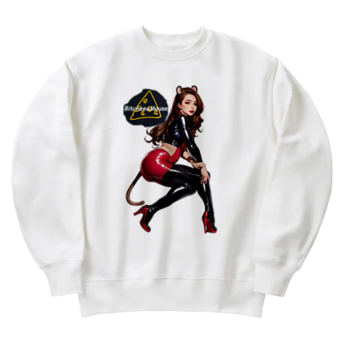 ロゴ入りBitcheeeMouse② Heavyweight Crew Neck Sweatshirt