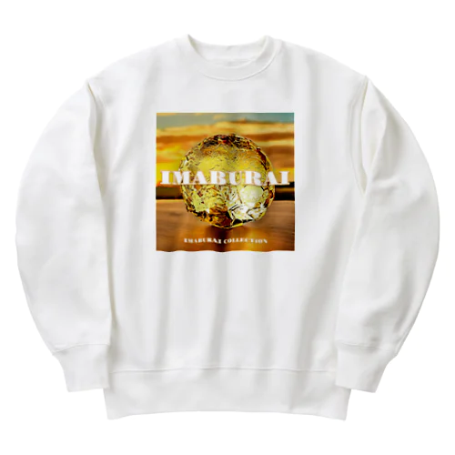 金箔のボタン Heavyweight Crew Neck Sweatshirt