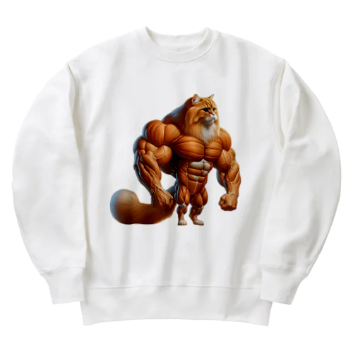 ねこマッチョ Heavyweight Crew Neck Sweatshirt