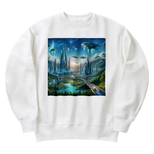 「近未来風景グッズ」 Heavyweight Crew Neck Sweatshirt