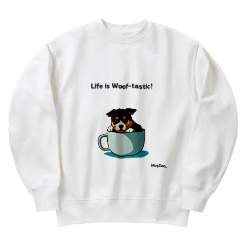 【MugZoo】シリーズ #03 ワンちゃん Heavyweight Crew Neck Sweatshirt